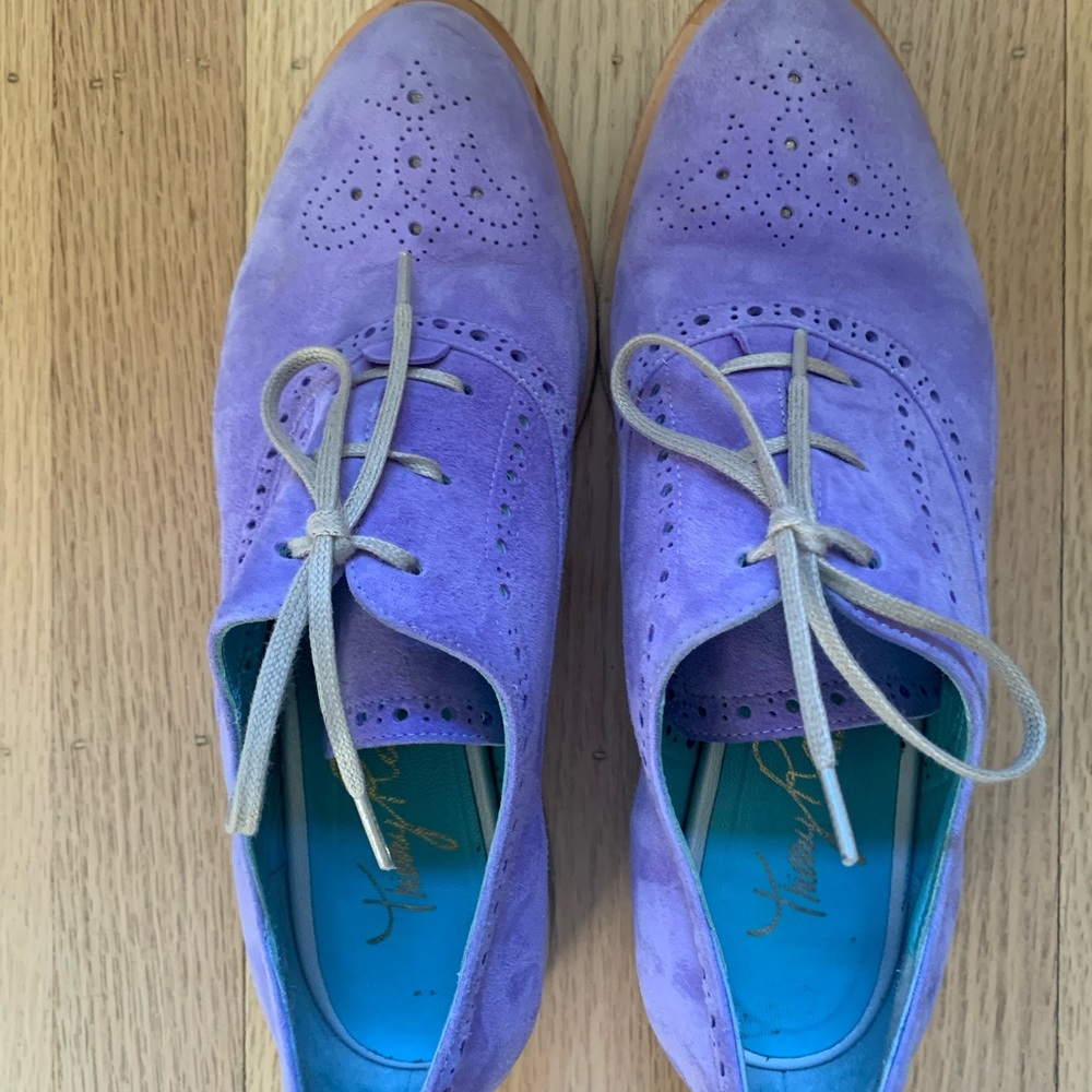 Thierry Rabotin lavender suede Oxford 37